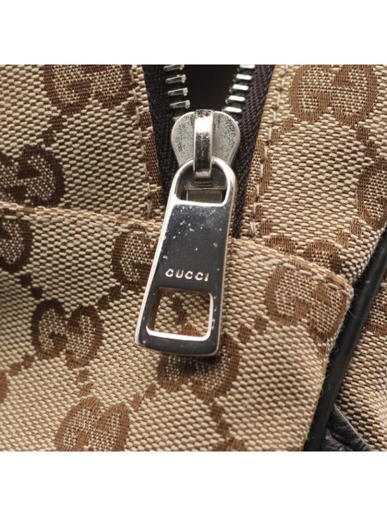 Gucci Backpack GG Canvas Beige Brown main image 8